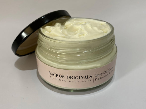 Body Oil Crème - Frankincense & Rose